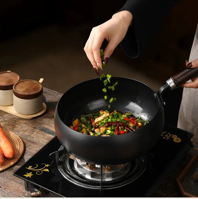 Casserole Artisan de la fonte non émaillée