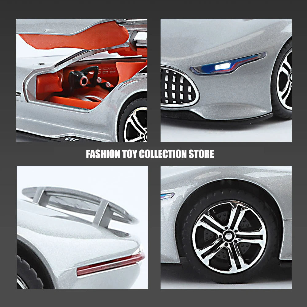 Modèle de voiture AMG Vision GT Fast and Furious, sonore et lumineuse, échelle 1:24