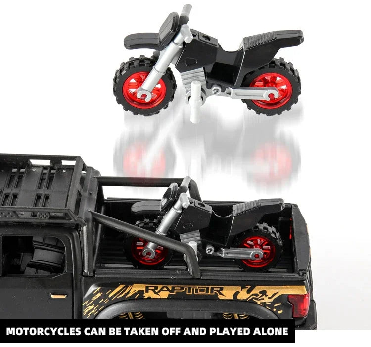 Ford Raptor F150 modèle de voiture moulé sous pression 1:28