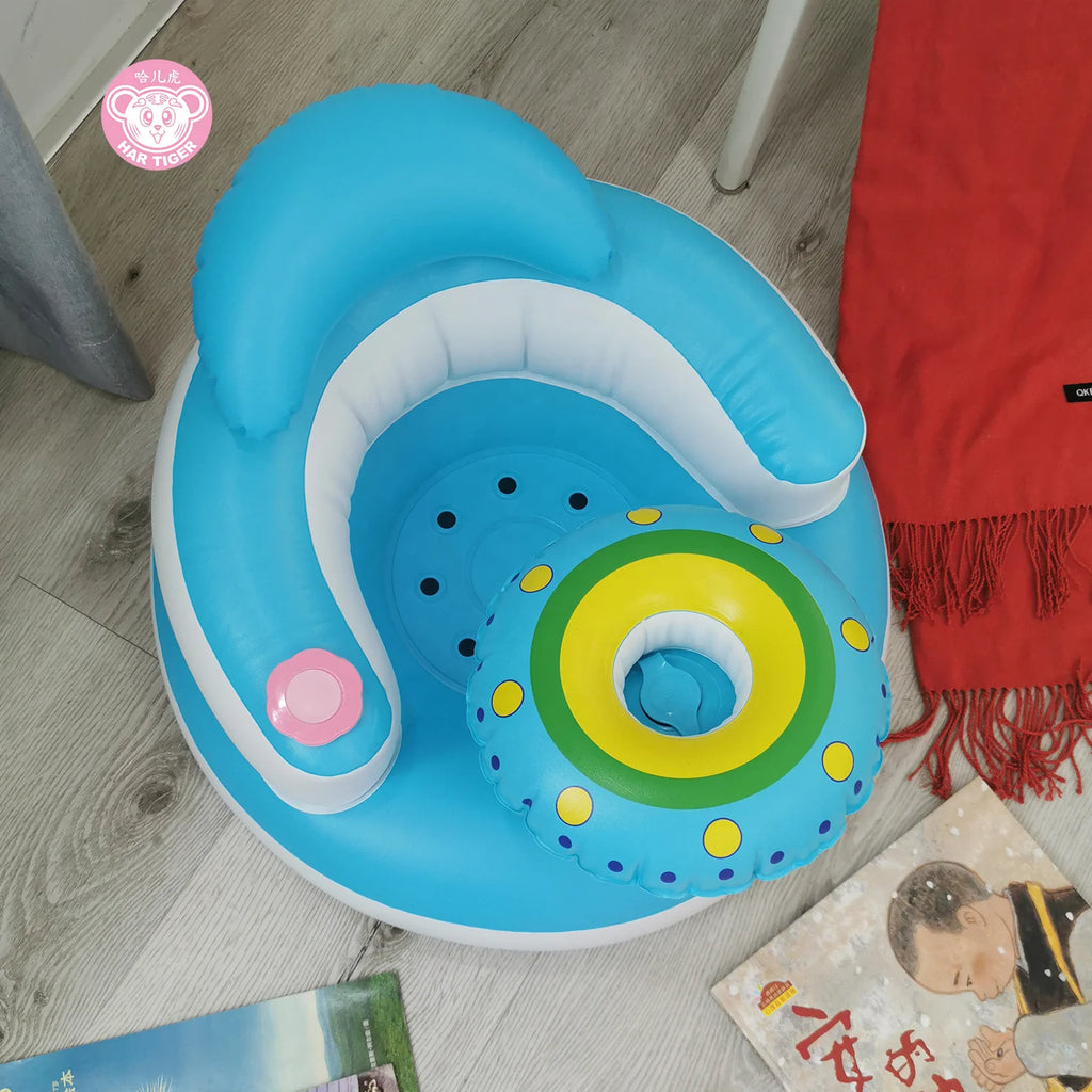 Chaise gonflable pour bébé avec pompe à air intégrée