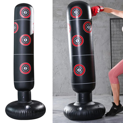 Sac de Boxe Gonflable en PVC pour Adultes et Enfants
