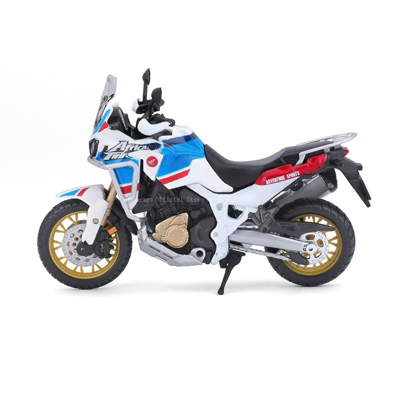 moto en alliage de Simulation 1:18, Honda Africa Twin Adventure, modèle