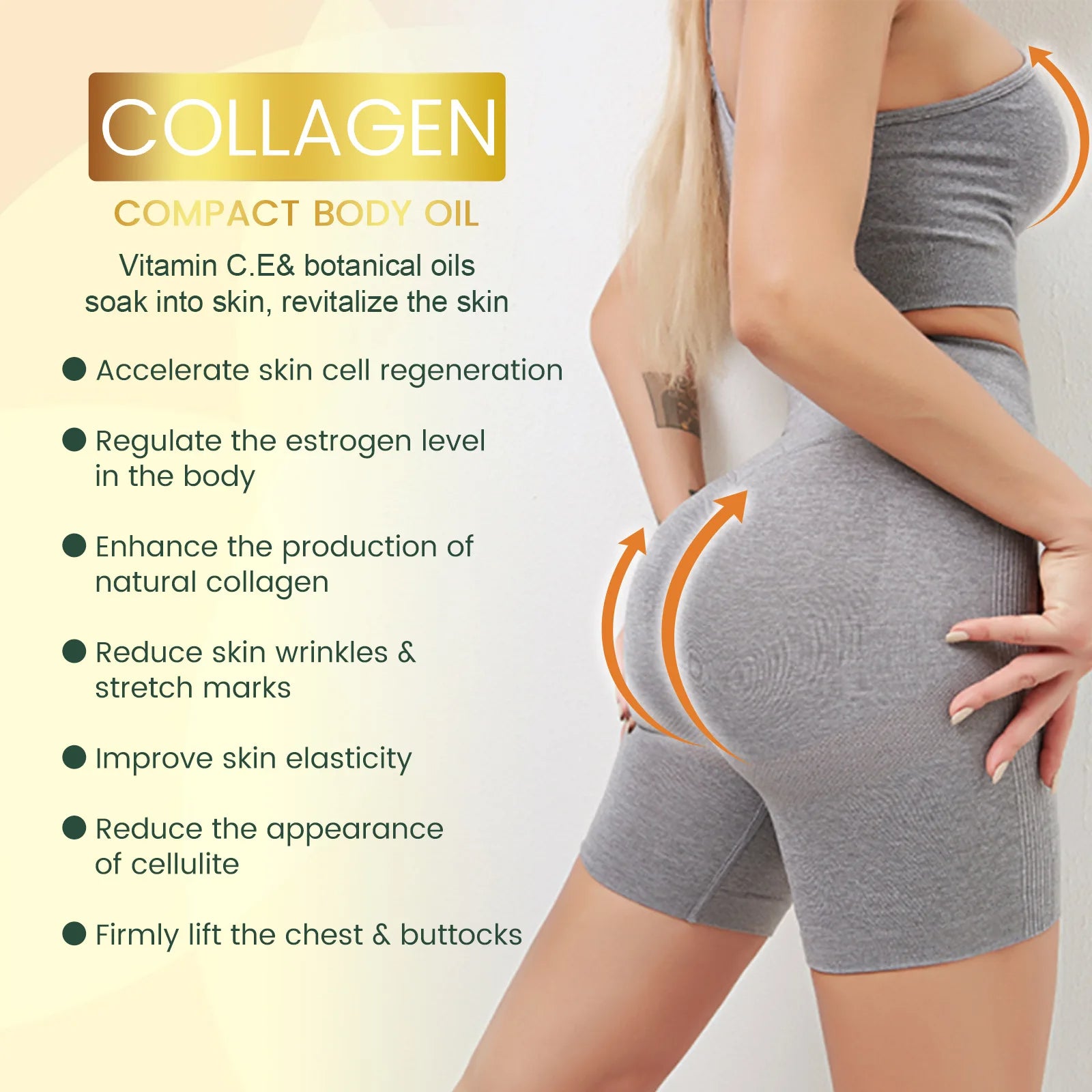 Huile Corporelle Liftante au Collagène – La Révolution pour une Peau Sublime