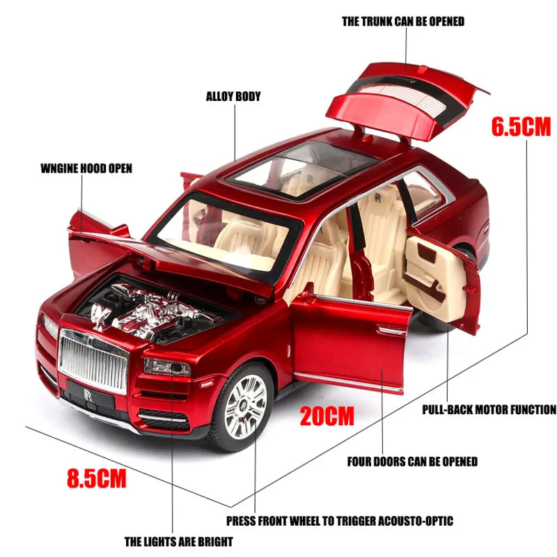 Modèle de voiture Rolls Royce Cullinan 1:24