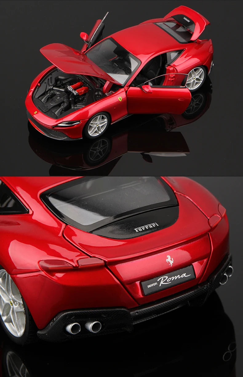 Bburago – Modèle réduit Ferrari Roma en alliage moulé sous pression, échelle 1:24