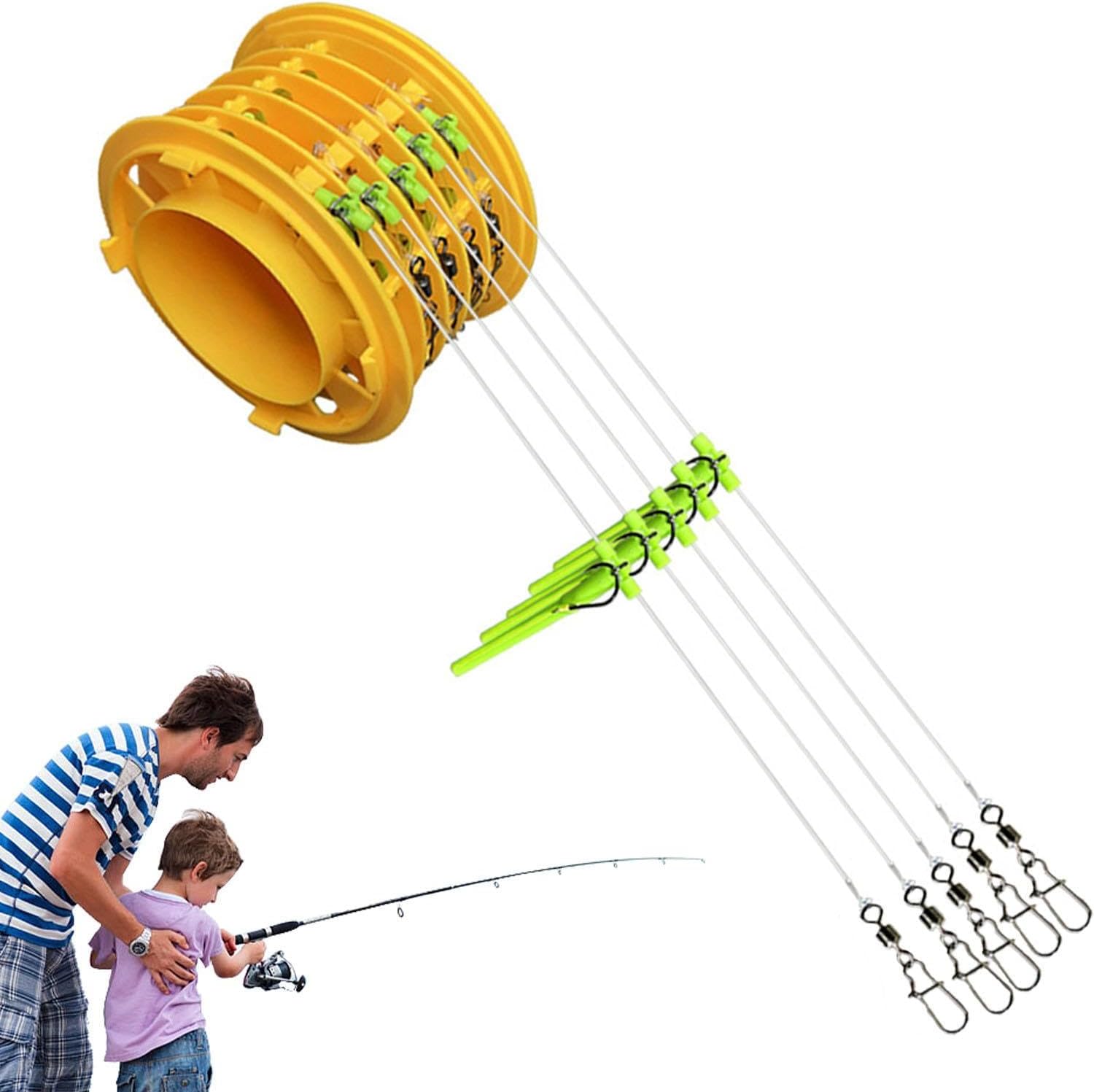 Boîte métallique anti-emmêlement pour hameçon et leurre de pêche