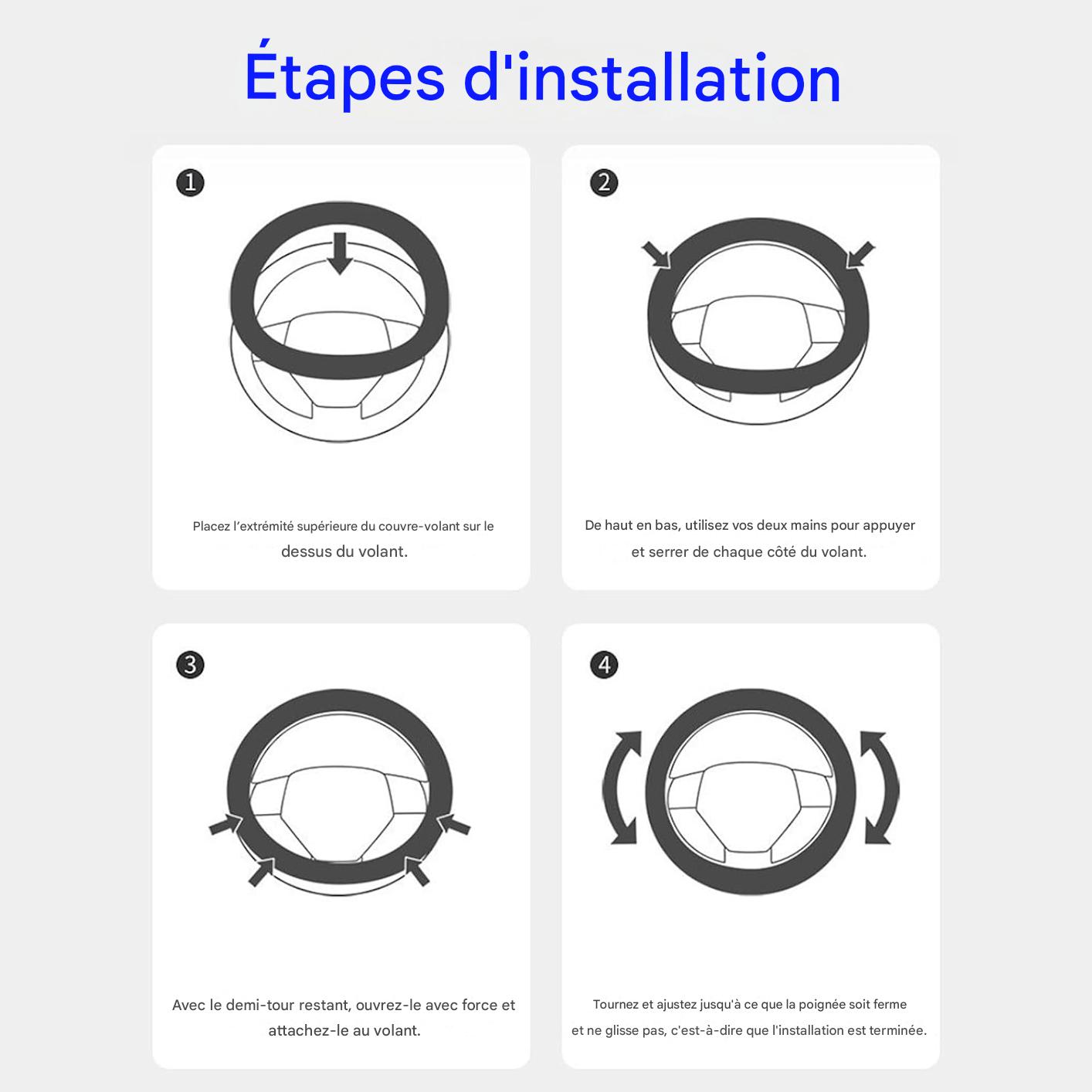 Housse de volant en cuir personnalisée