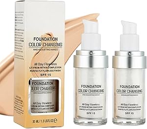 Fond de teint changeant de couleur pour peau mature