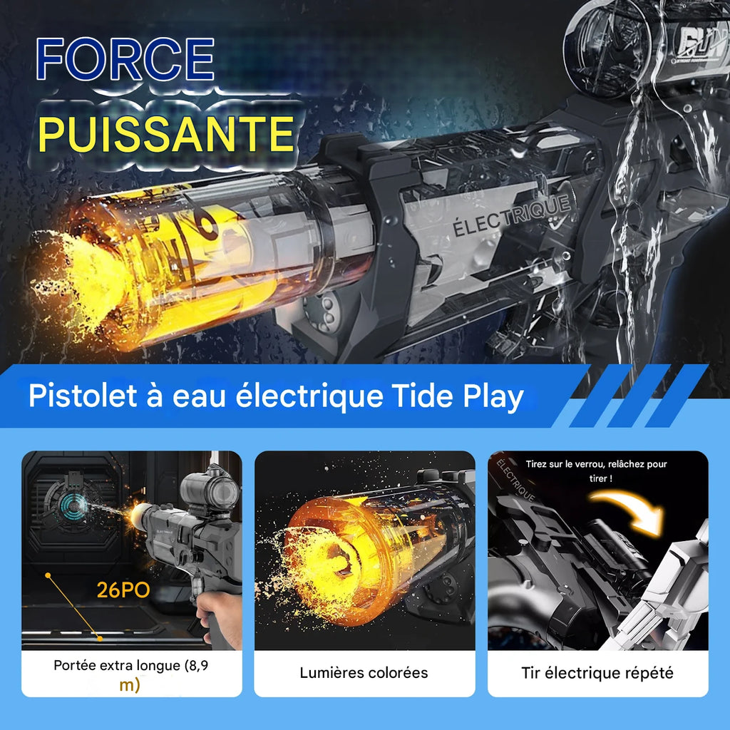 Pistolet à eau électrique à LED