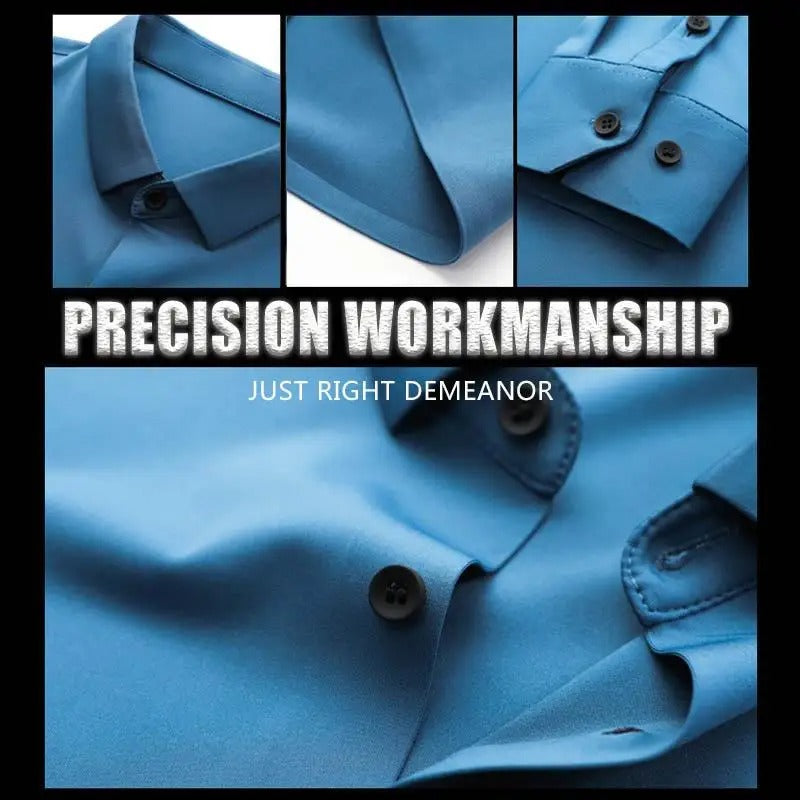 Chemise extensible Anti-rides sans repassage, habillées pour hommes