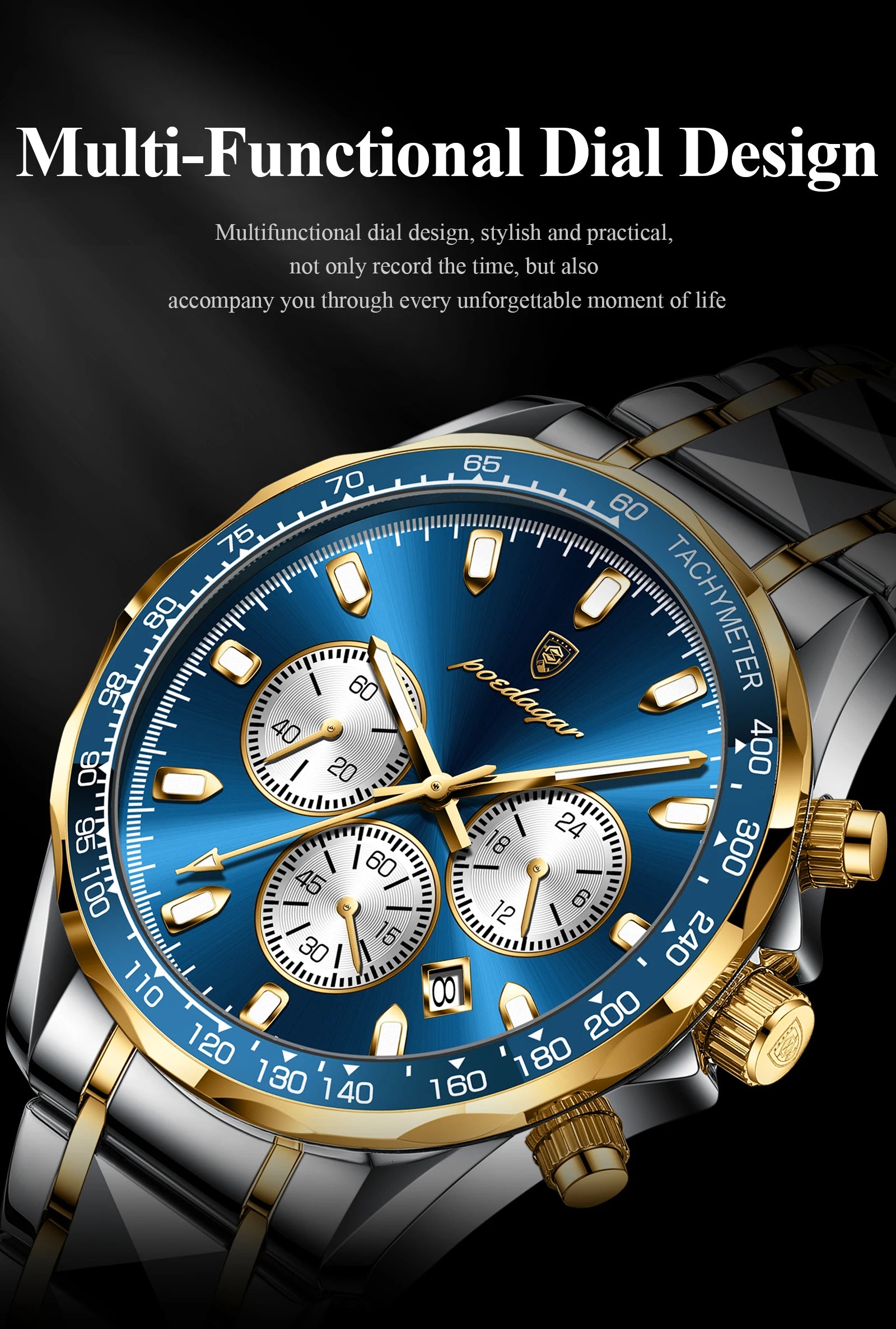 Montre POEDAGAR – Quartz Étanche pour Homme