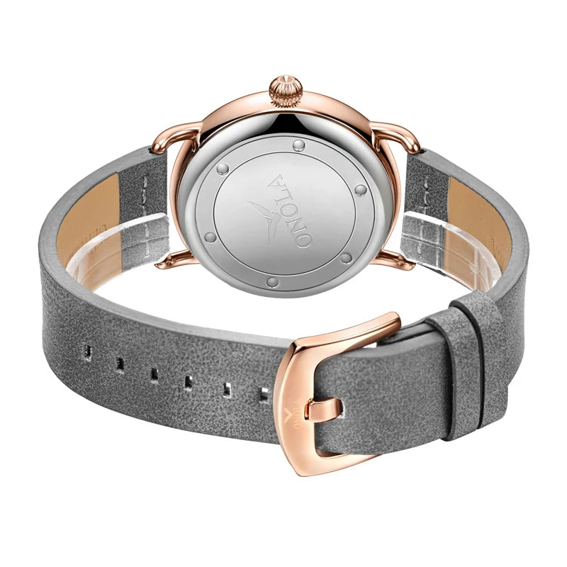Montre élégante pour hommes avec cuir
