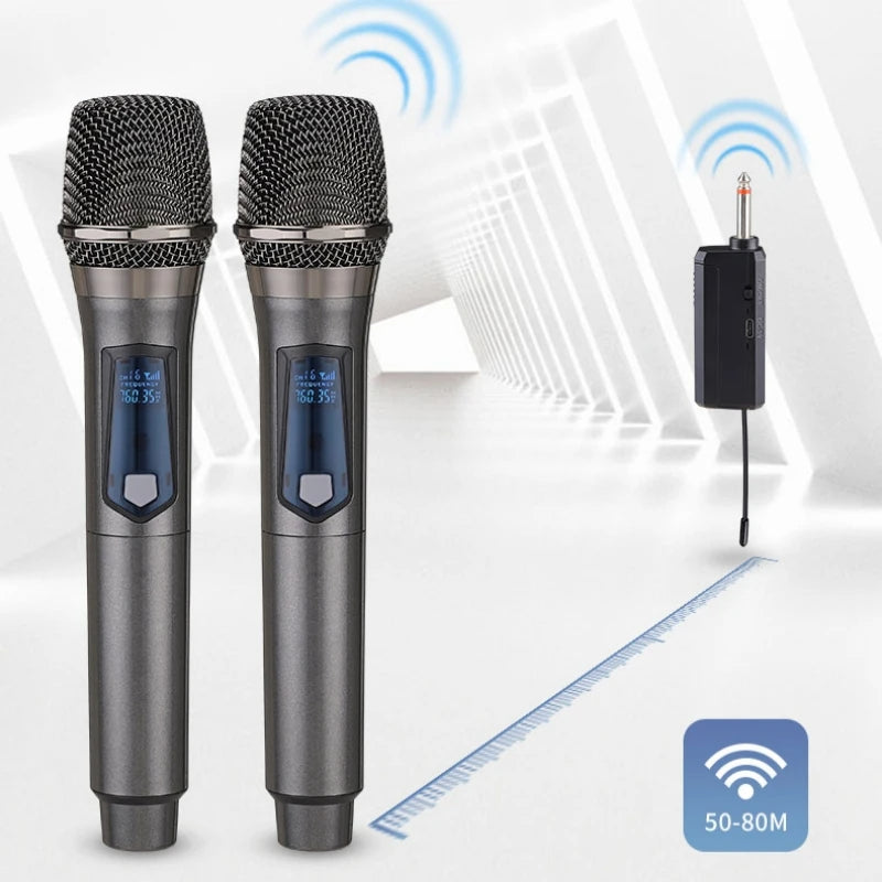 Microphone professionnel sans fil 2 en 1 pour singe