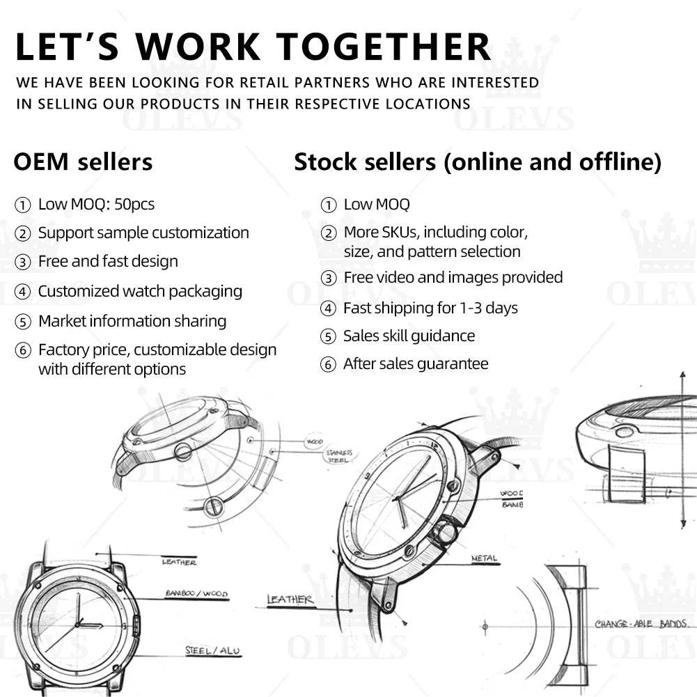 OLEVS Montre pour Femme