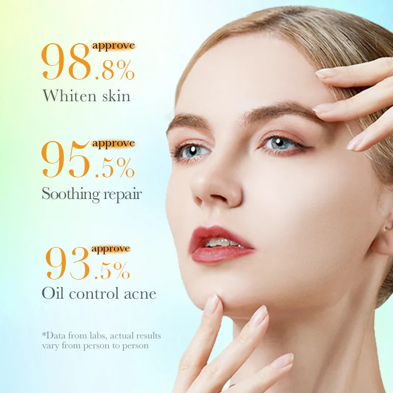 Vitamine C Acide salicylique Tablette de coton blanchissant et apaisant Masque facial hydratant et réparateur