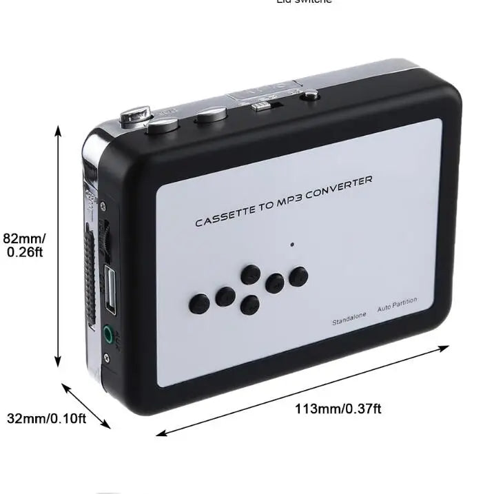 Lecteur de musique à Cassette USB convertisseur de Cassette à MP3