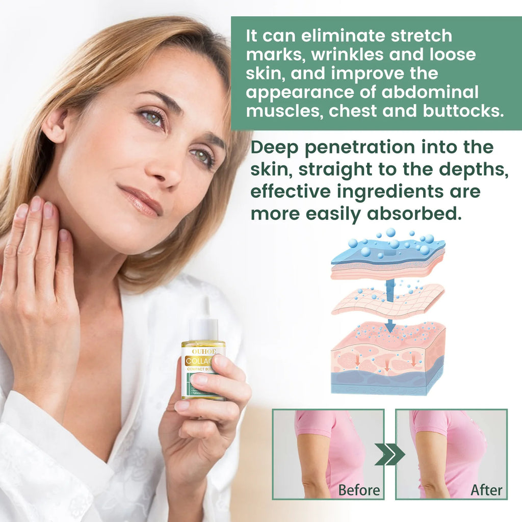 Huile Corporelle Liftante au Collagène – La Révolution pour une Peau Sublime