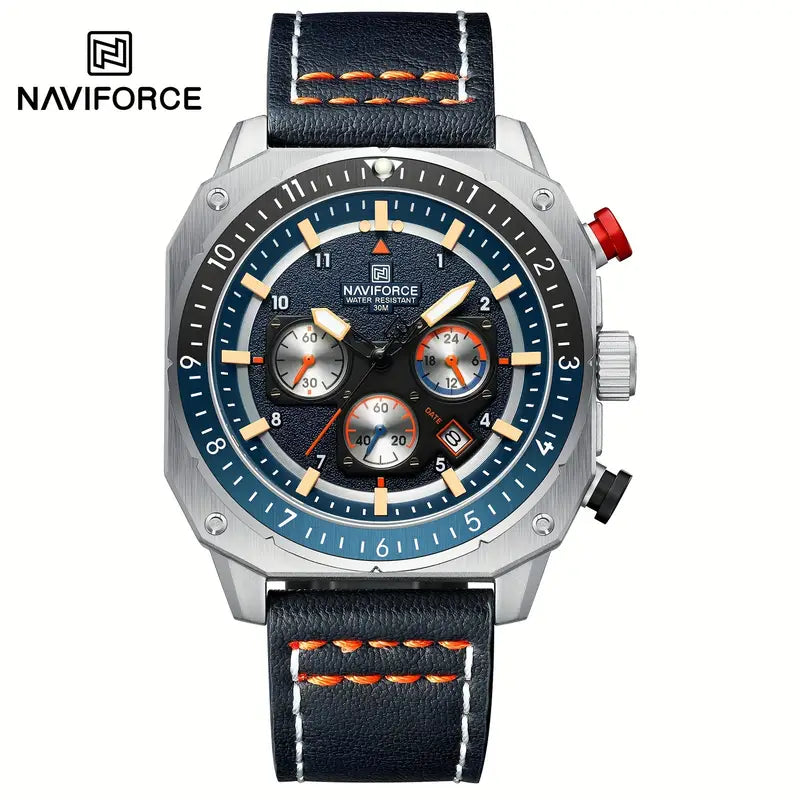 montre à quartz multifonctionnelle pour homme NAVIFORCE