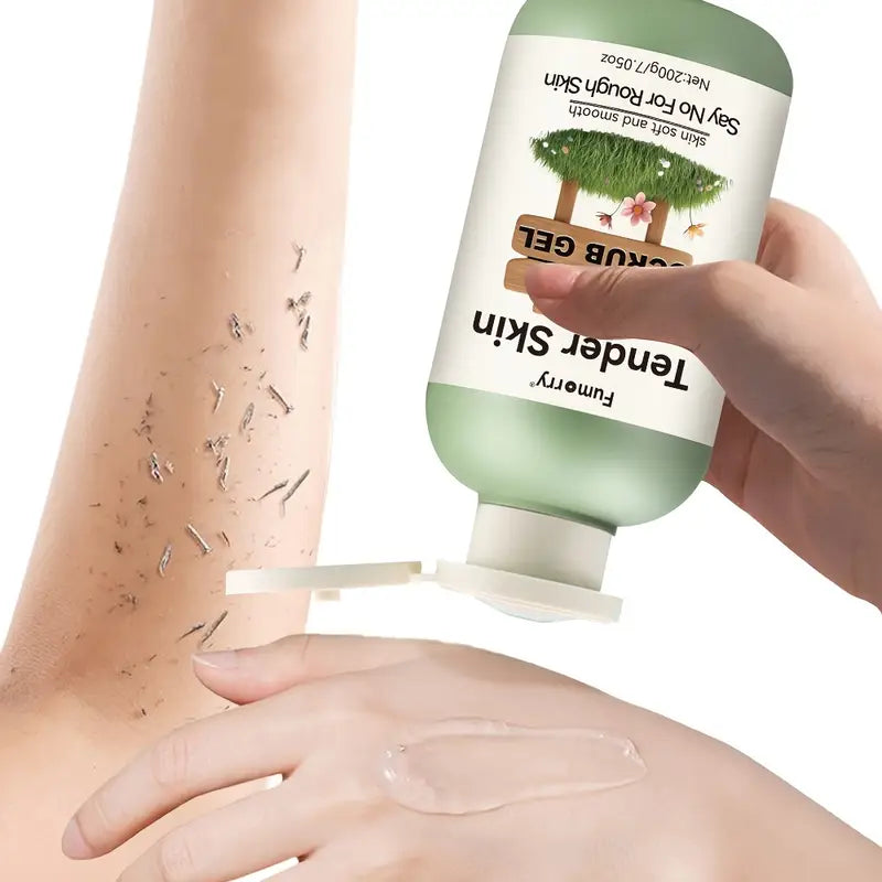 Gel exfoliant doux nettoyant et adoucissant en profondeur