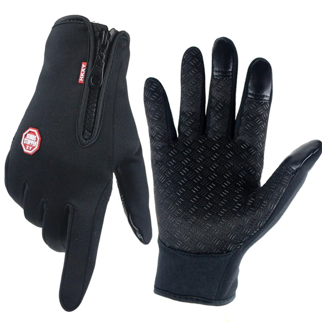 Gants de cyclisme à écran tactile antidérapants imperméables pour la randonnée à vélo