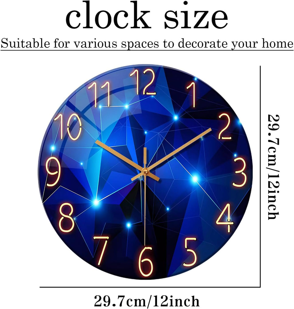 Horloges murales bleues Constantplanet : Décoration élégante pour salons et cuisines