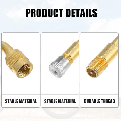Adaptateur d'extension de valve de pneu universel pour voiture, vélo, moto, scooter