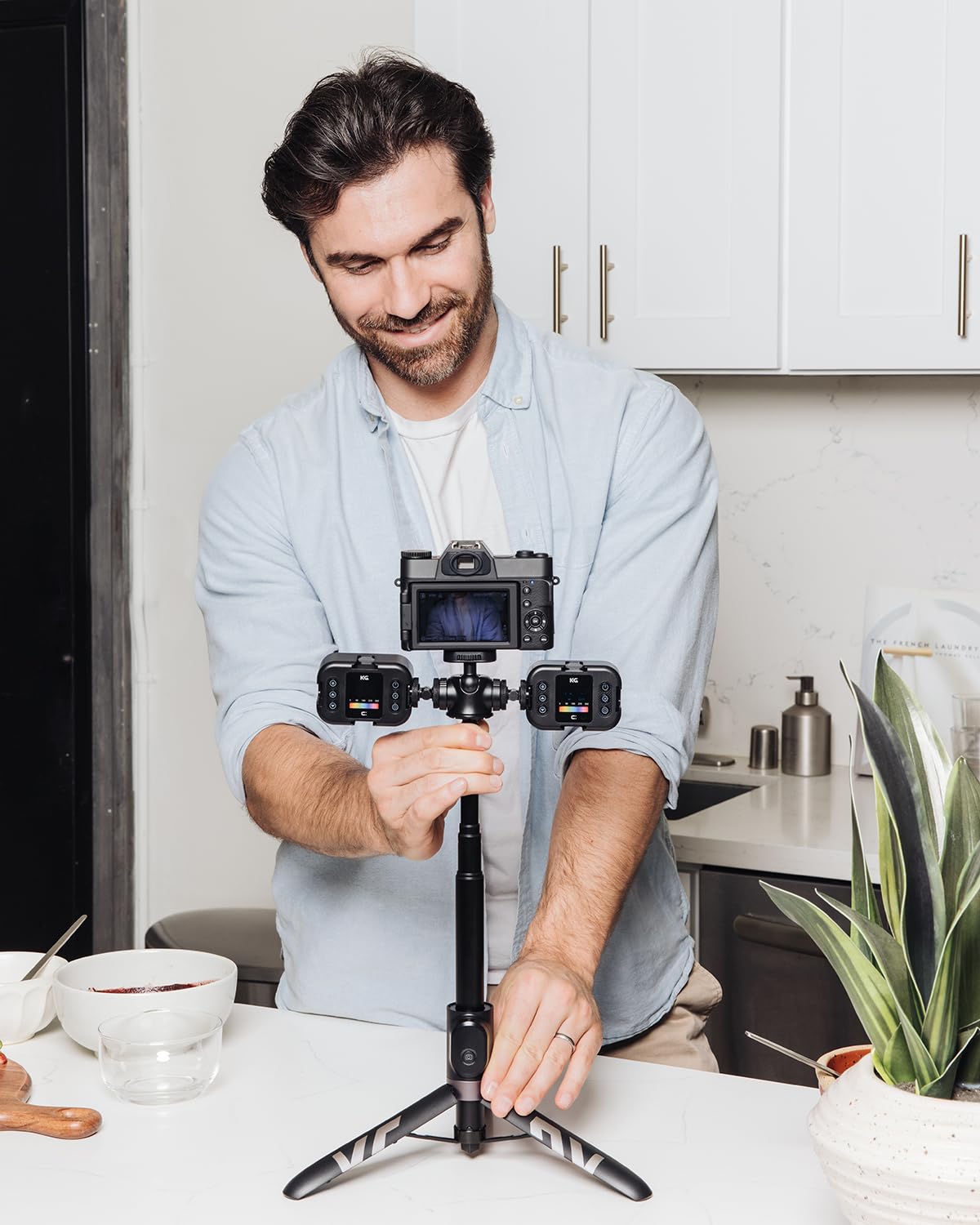 KraftGeek Lampe vidéo RVB, lampe LED