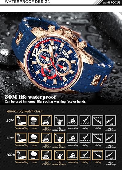 MINIFOCUS – montre de Sport pour hommes, boîtier hyun-chae