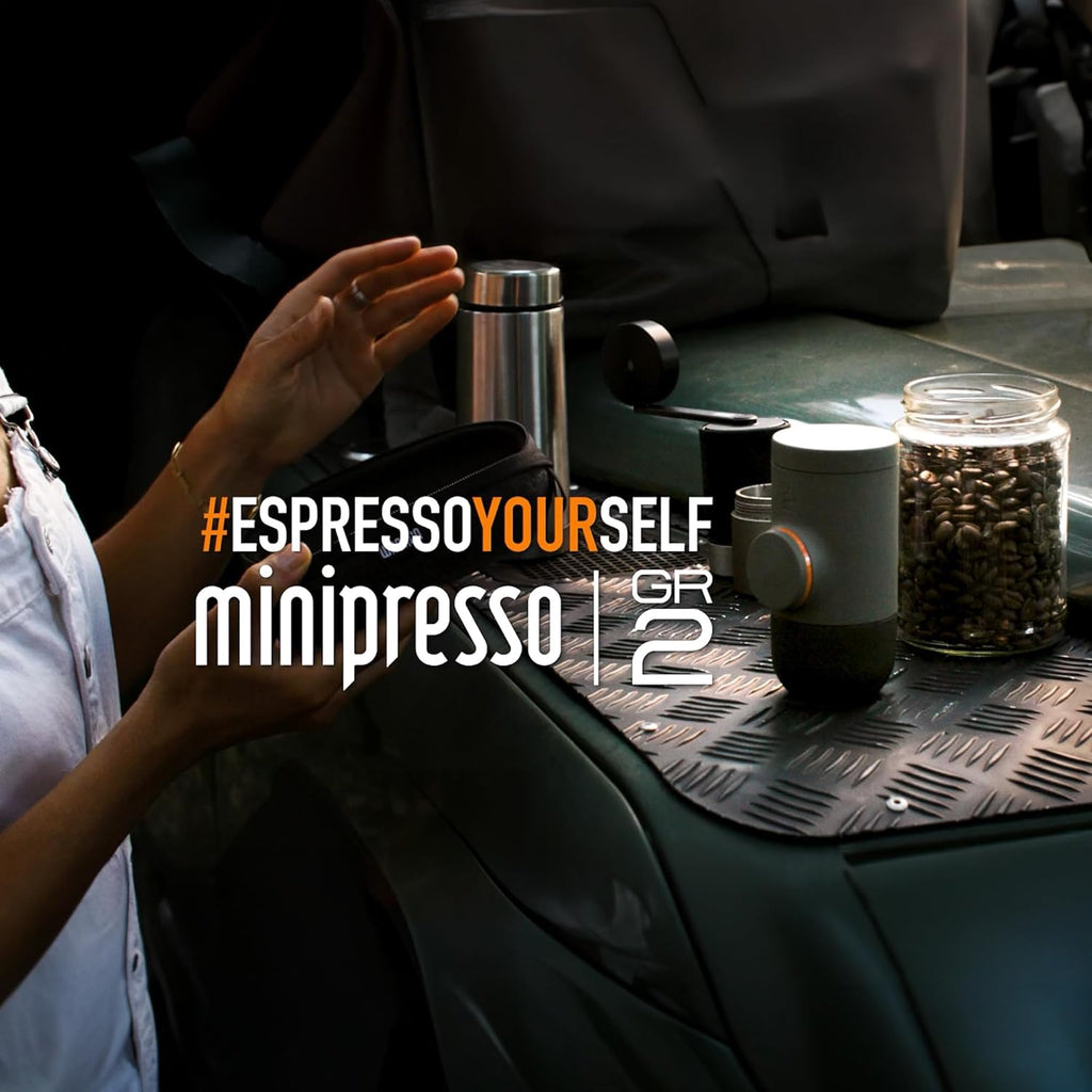 Minipresso GR2, Machine à Expresso pour l'Extérieur, Café Moulu.