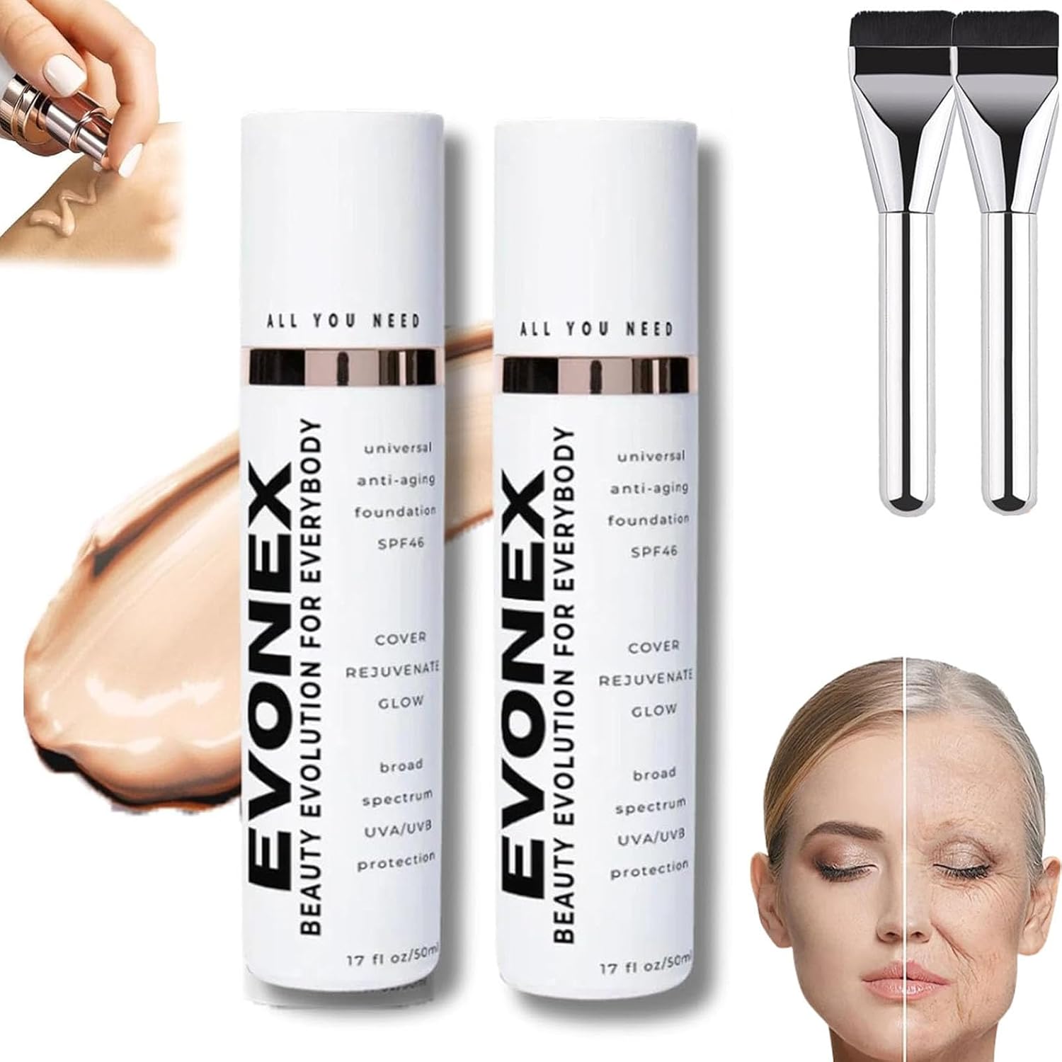 Fond de teint anti-âge Evonex