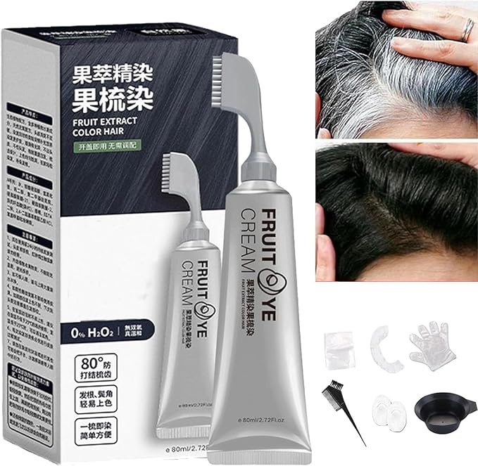 Peigne de Teinture pour Cheveux à l'Essence de Fruits