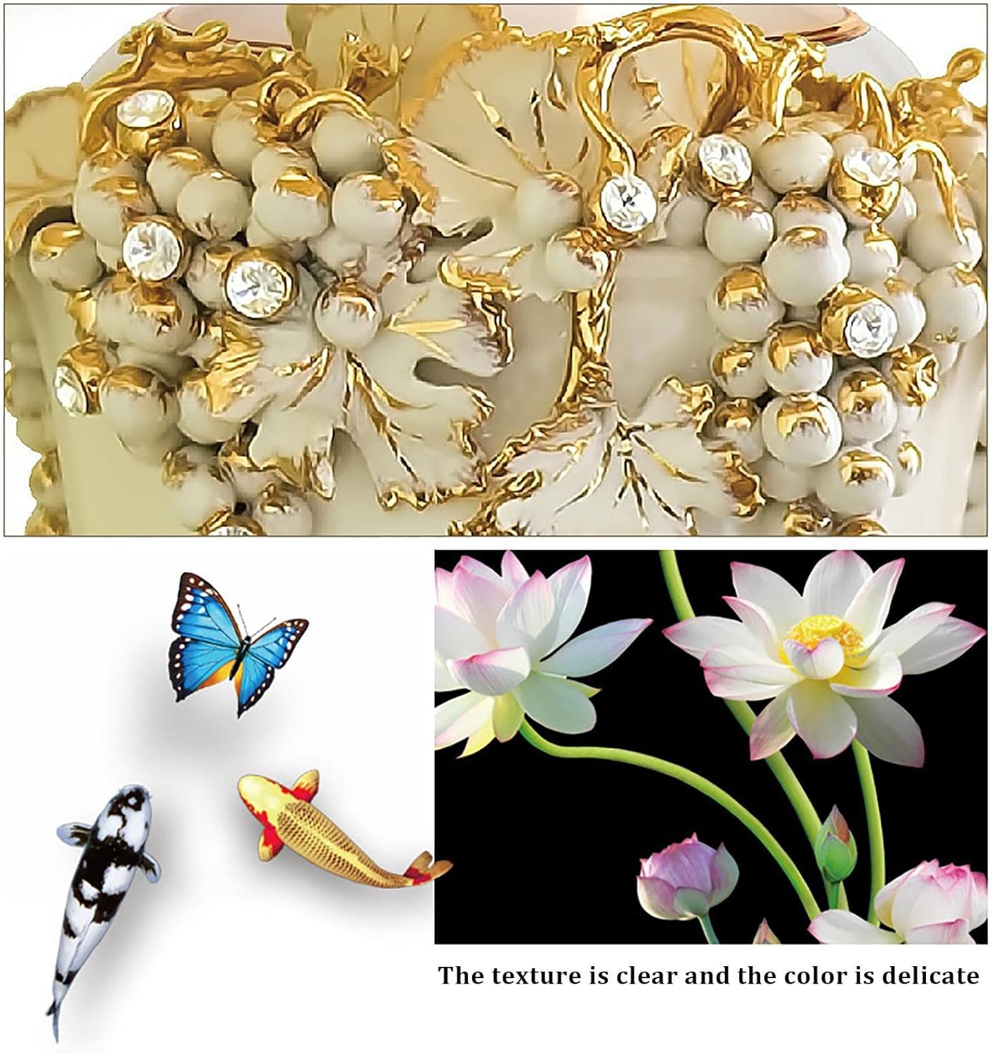 Autocollants muraux pour Vase à Lotus rose de Style chinois