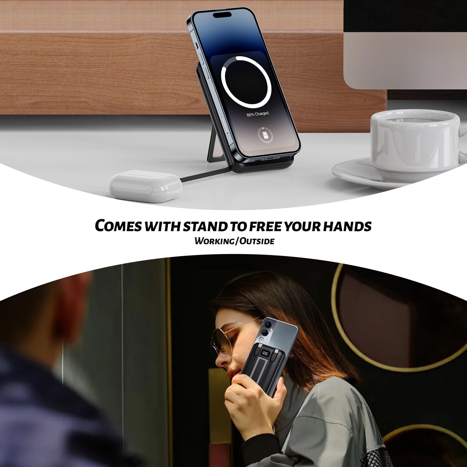 Chargeur Magnétique Portable 20 000 mAh