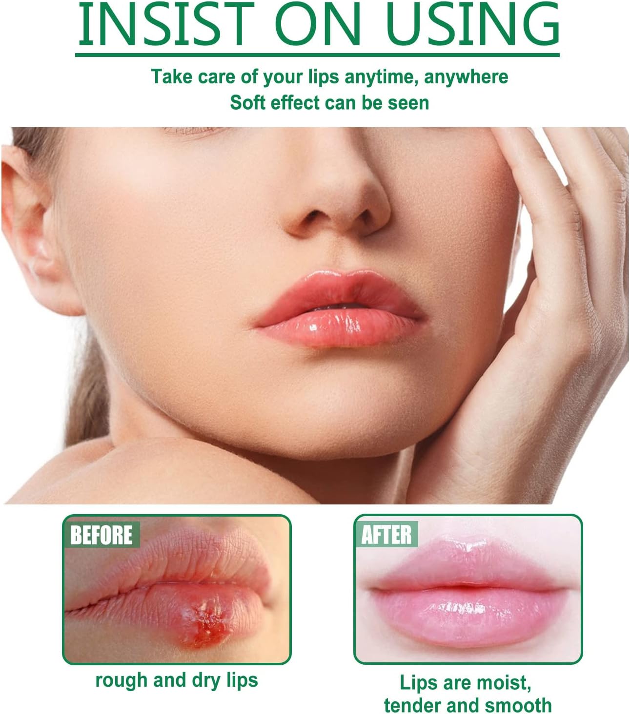 Baume à Lèvres Aux Herbes, Crème Hydratante Pour Les Lèvres