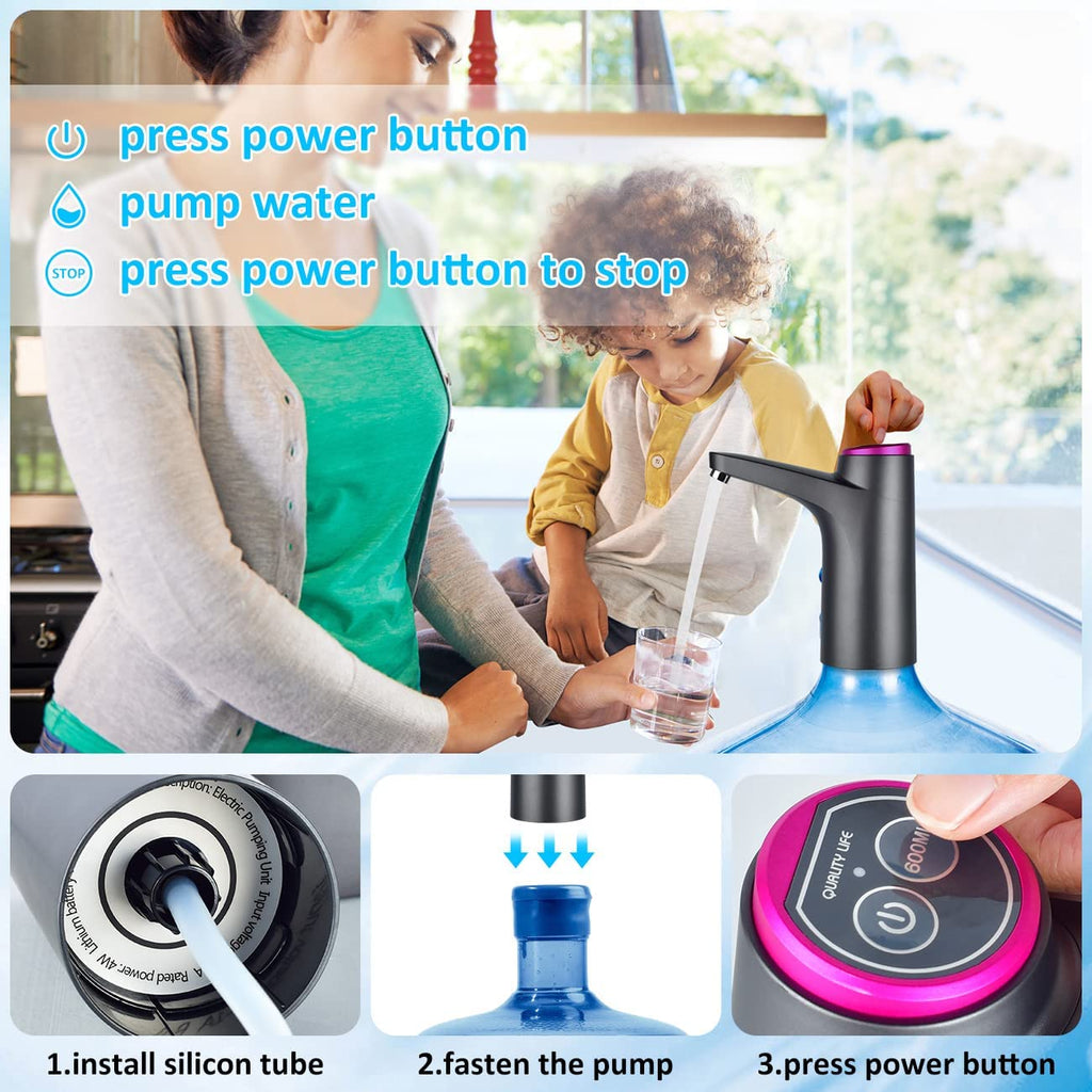 Distributeur d'eau électrique automatique, Mini USB, Pompe à bouteille, Distributeur à clics