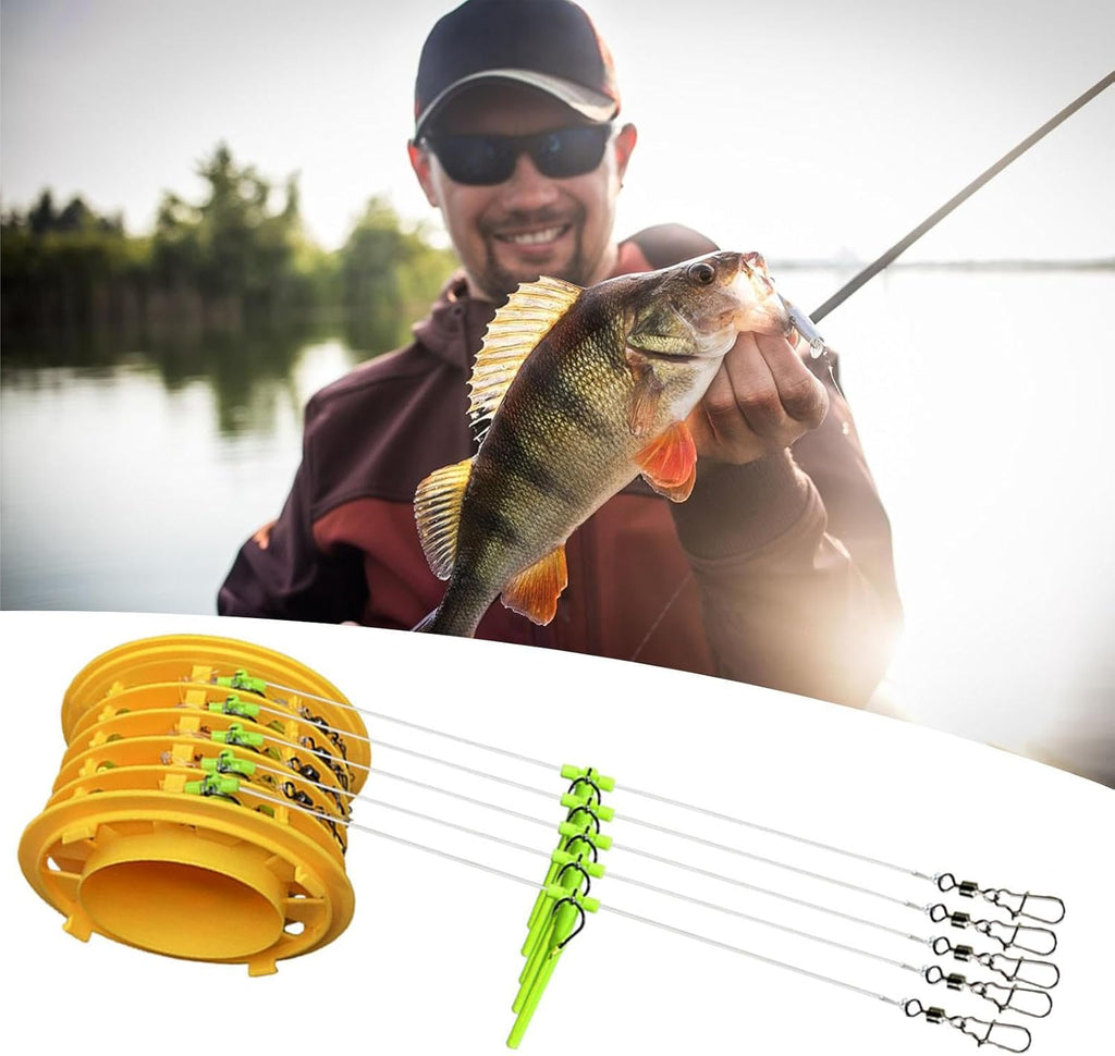 Boîte métallique anti-emmêlement pour hameçon et leurre de pêche