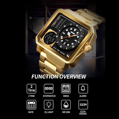 SKMEI – montre-bracelet de luxe en acier inoxydable