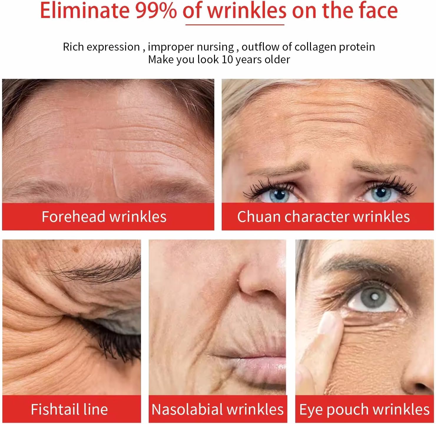 Crème anti-rides au collagène doré