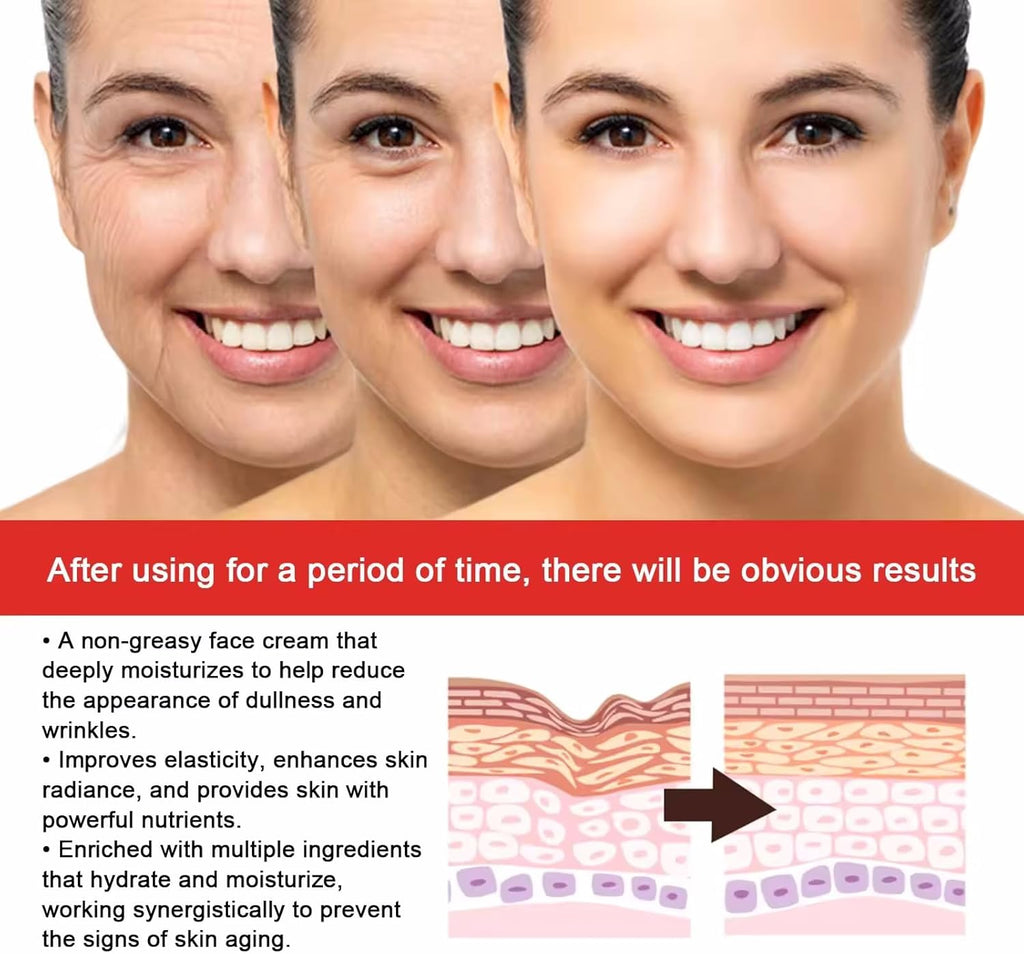 Crème anti-rides au collagène doré