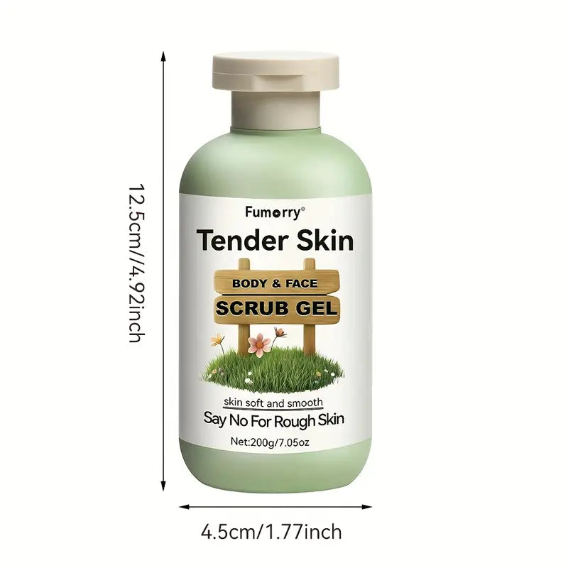 Gel exfoliant doux nettoyant et adoucissant en profondeur