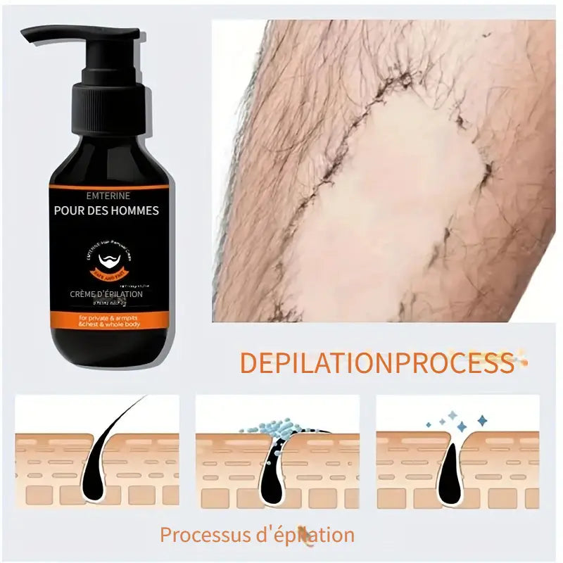 Crème Épilatoire EMTERINE pour Hommes