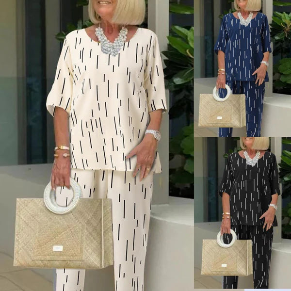 Élégance sans effort – Ensemble ample manches longues, style 2025