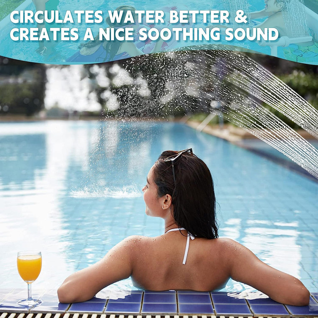 Fontaine Piscine 2 Têtes, decoration Piscine Fontaine Cascade pour Piscine, Fontaines de Piscine