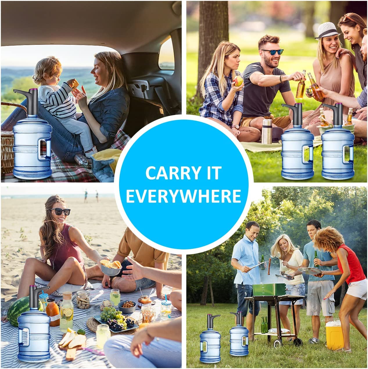 Distributeur d'eau électrique automatique, Mini USB, Pompe à bouteille, Distributeur à clics