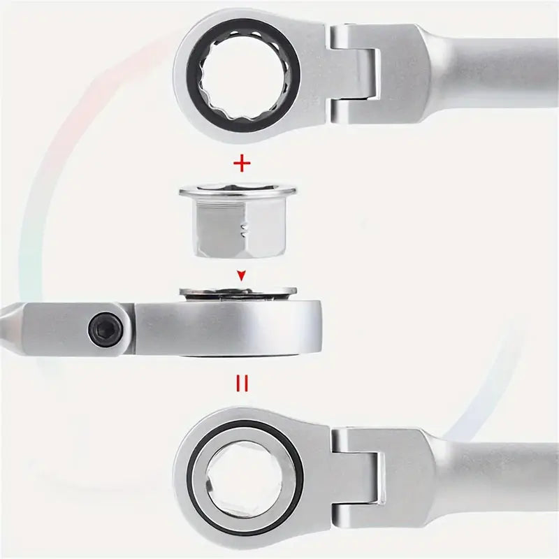 Kit de Clés à Cliquet Réglables 15 Pièces