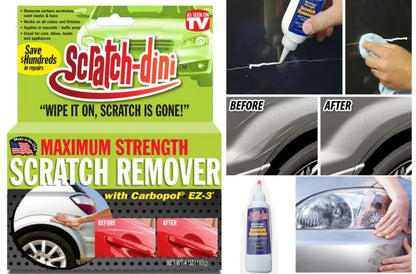 Dissolvant de rayures Scratch-dini pour voitures, motos, vélos de toutes tailles.