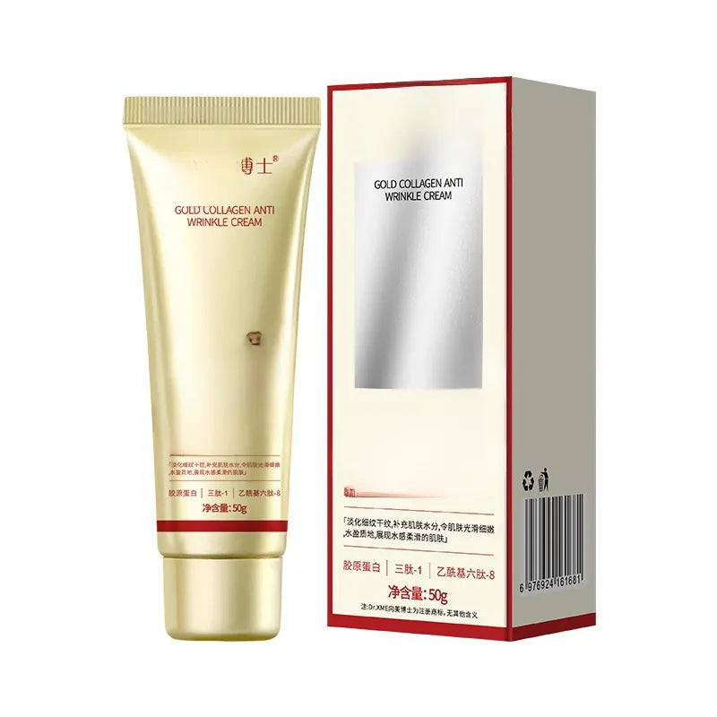 Crème anti-rides au collagène doré