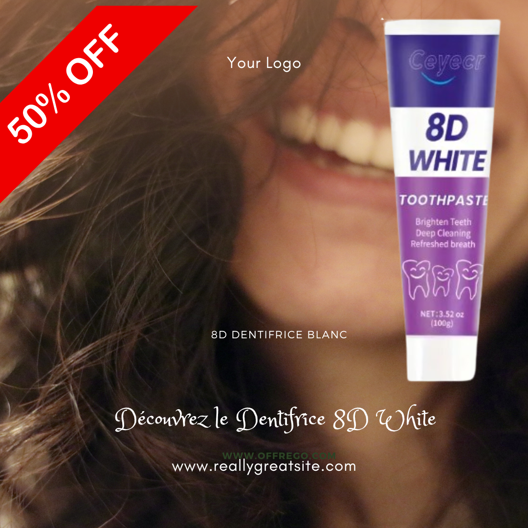 8D Dentifrice Blanc
