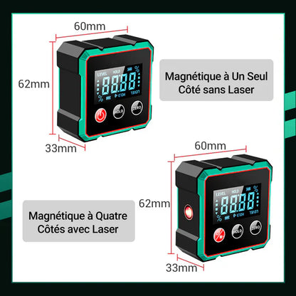 Détecteur d'angle numérique magnétique avec laser électronique