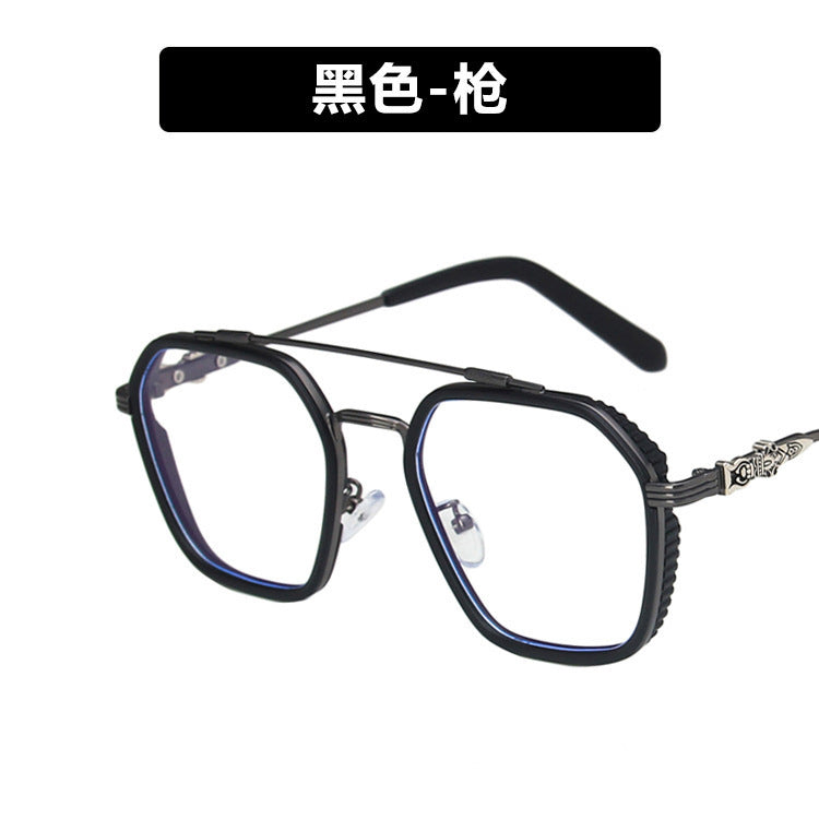 Lunettes carrées rétro anti-lumière bleue